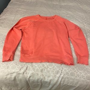 Athleta women’s sundown sweatshirt- coral pink